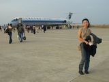 张家界导游姜怡在海南三亚机场
