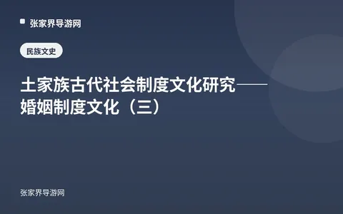 土家族古代社会制度文化研究——婚姻制度文化（三·家庭类型）