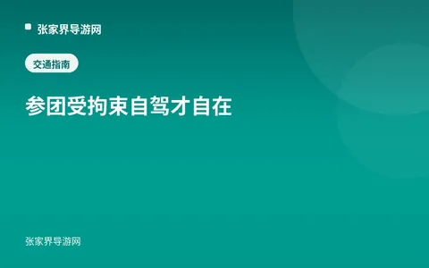 参团受拘束自驾才自在