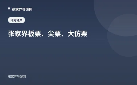 张家界板栗、尖栗、大仿栗