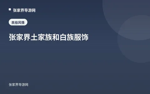 张家界土家族和白族服饰