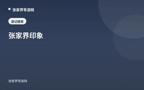 张家界印象