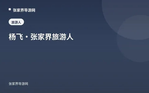 杨飞：最早把镜头对准张家界的人