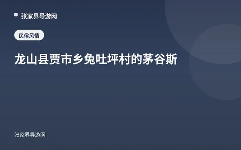 龙山县贾市乡兔吐坪村的茅谷斯