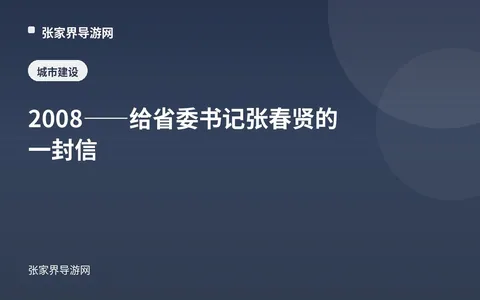 2008——给省委书记张春贤的一封信