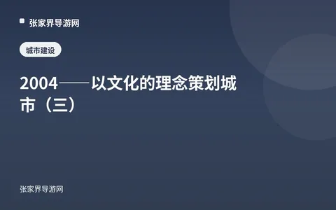 2004——以文化的理念策划城市（三）