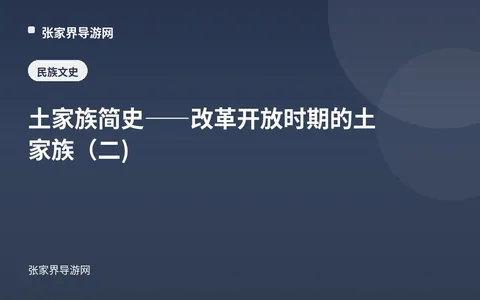 土家族简史——改革开放时期的土家族（二)