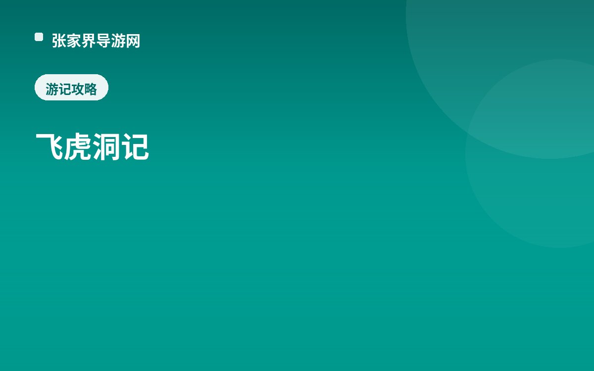 飞虎洞记