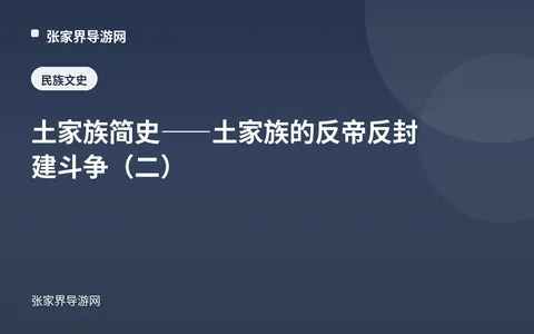 土家族简史——土家族的反帝反封建斗争（二）