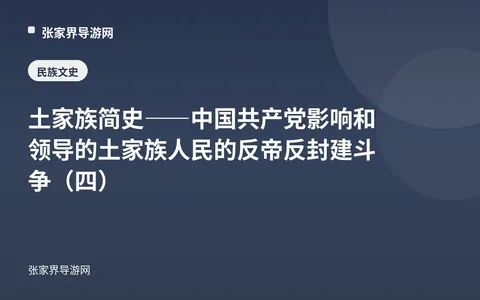 土家族简史——中国共产党影响和领导的土家族人民的反帝反封建斗争（四）