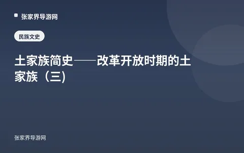 土家族简史——改革开放时期的土家族（三)