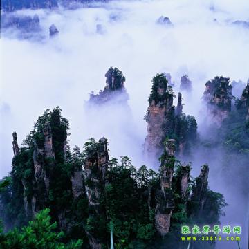 天子山奇峰秀丽