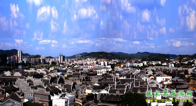 乾州古城全景图