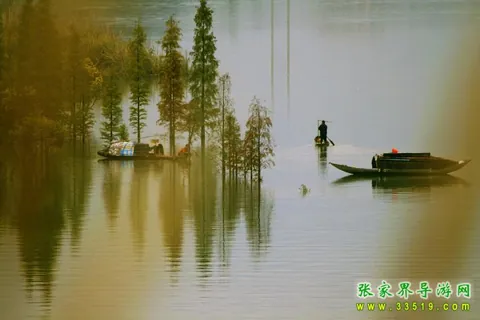 张家界市区汛期景色
