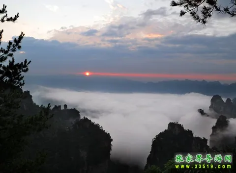 天子山日出