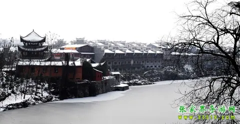 乾州古城 雪色乾城