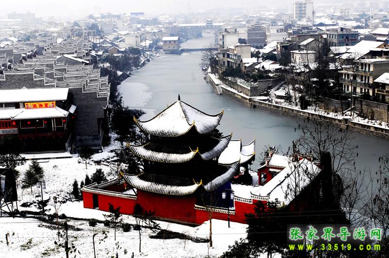 乾州 古城 雪色乾城