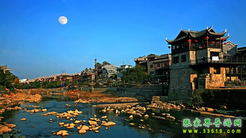 乾州 古城 明月伴楼送斜阳