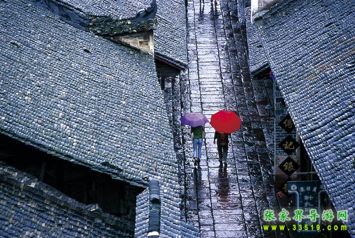 凤凰古城石板路