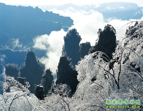 Winter scenery at Huangshizhai