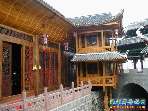 Pavilion in Tujia Folk Custom Park