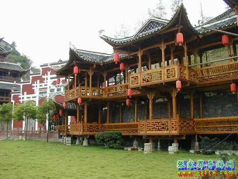Pavilion in Tujia Folk Custom Park